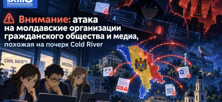 Кибератака на молдавские СМИ и организации гражданского общества — кампания с признаками Cold River